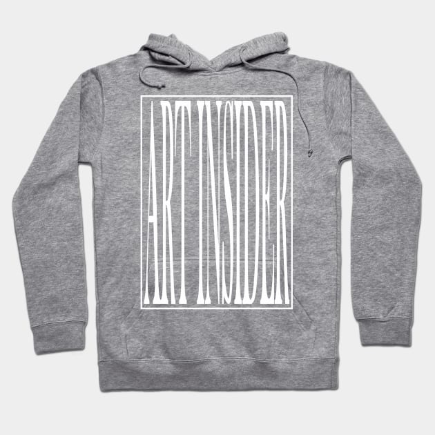 ART INSIDER V.1 (white print) Hoodie by aceofspace